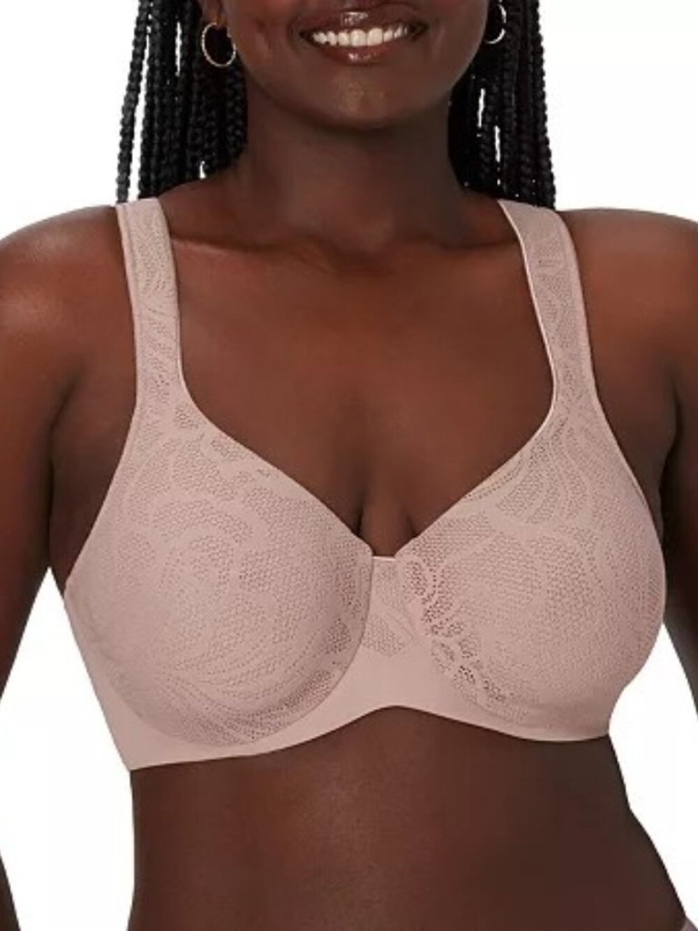 #2439 Bali's Coolest Smoothing Underwire Minimizer Bra Evening Blush